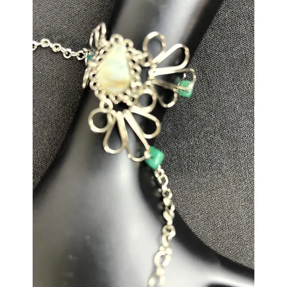 Slave Bracelet From Perú Handmade With Peruvian Opal Stone